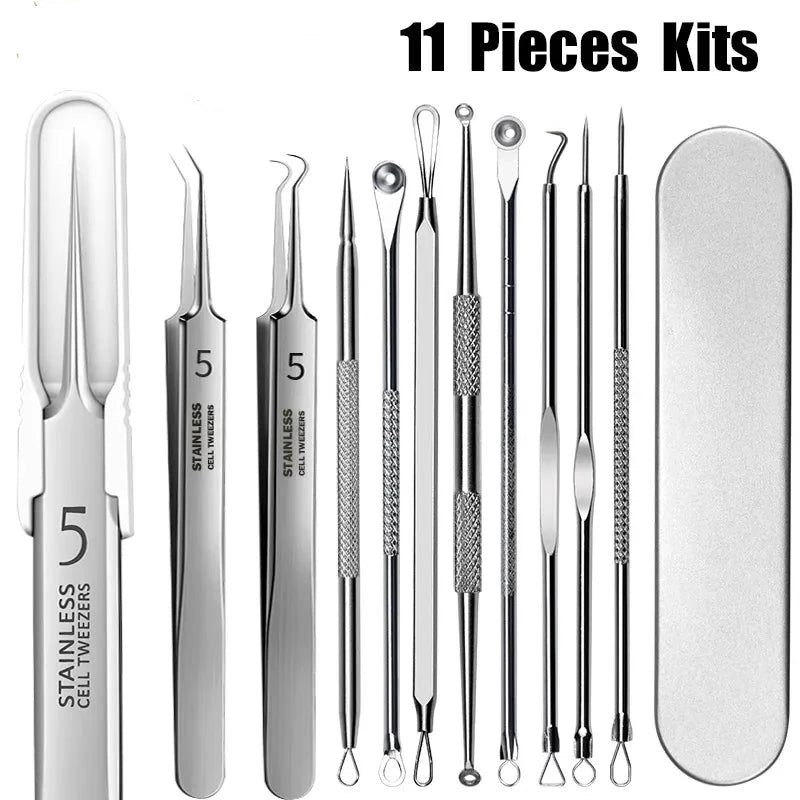 11PCS Ingrown Hair Tweezers