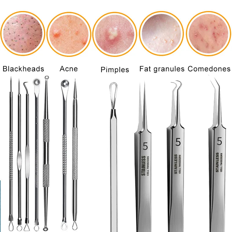 11PCS Ingrown Hair Tweezers